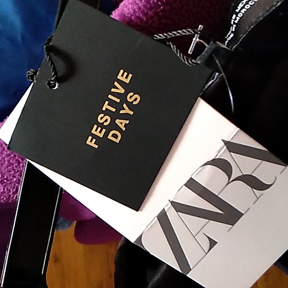 Zara XS sequin bkack skirt new with tag Christmas and Holidays 2024 - Picture 3 of 5